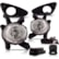 KIT FAROL DE MILHA HYUNDAI HB20 2012-2015 SUNS FAROIS - FGS0033HY