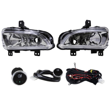 KIT FAROL DE MILHA STRADA 2020 NEBLINA AUXILIAR - SHOCKLIGHT