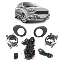 KIT FAROL MILHA FORD KA 2015 C/ GRADE BOTAO MODELO UNIVERSAL 