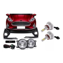 KIT FAROL MILHA NEBLINA FIESTA DIREITO/ESQUERDO SL-101710CR