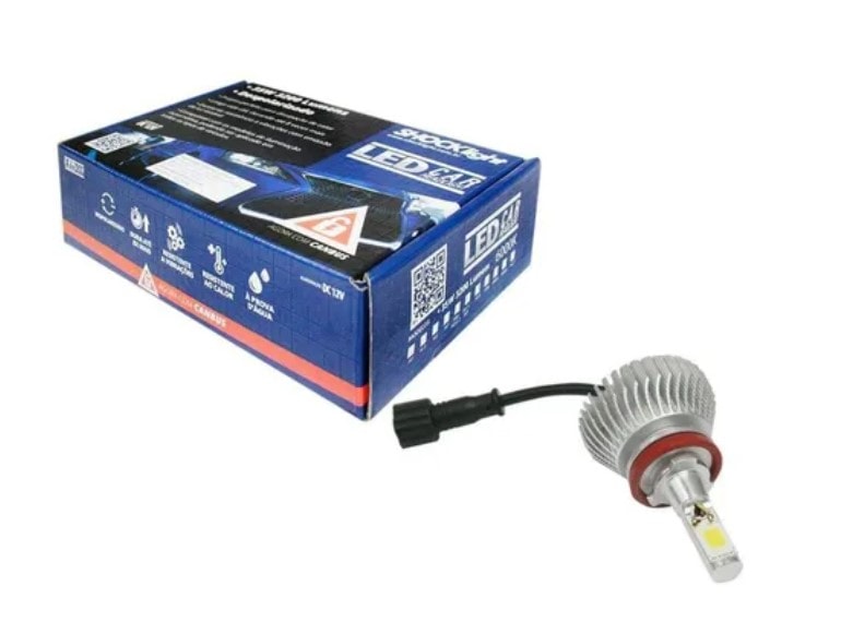 KIT LÂMPADA SHOCKLIGHT LED HEADLIGHT H8 H16-2 6000K 3200LM