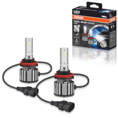 KIT PAR LÂMPADA LED FAROL H11 23W 12V COOL BLUE - 6000K OS64211CBCCW OSRAM