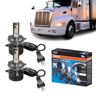 KIT PAR LED H4 TRUCK 6000K 28W 24V COOL BLUE INTENSE OSRAM 64196