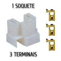 KIT SOQUETE LÂMAPDA H4 COM TERMINAIS SEM FIO - CHW 8303.0069