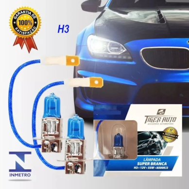 LÂMPADA 12V 55W 8500K AZUL TIGER - TG-10.12.H3