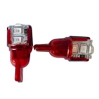 LAMPADA BASE VIDRO 6LEDS 24V VERMELHO - ECOLED - 3007-6