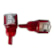 LAMPADA BASE VIDRO 6LEDS 24V VERMELHO - ECOLED - 3007-6