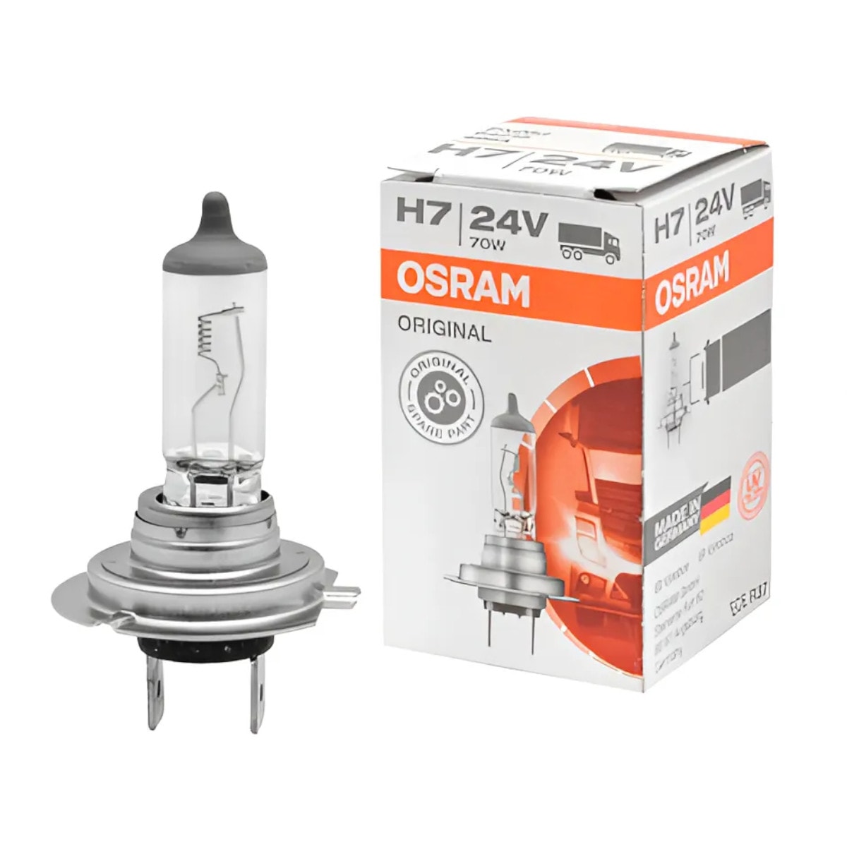 LÂMPADA DO FAROL H7 70W/24V 3200K OSRAM - OS64215 - WS PARTS