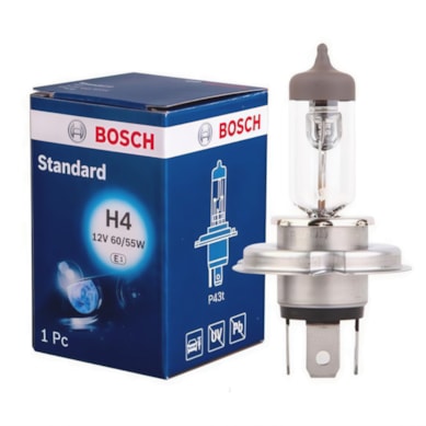 LÂMPADA FAROL AUTOMOTIVA H4 STANDARD BOSCH