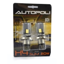 LÂMPADA H4 LED INCOLOR BIVOLT 10W AUTOPOLI - AL583