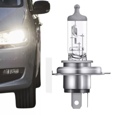 LÂMPADA H4 OSRAM BILUX FAROL HALOGENA 12V 60/55W