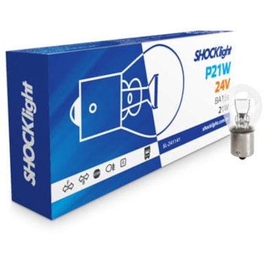 LÂMPADA HALOGENA 24V 21W 10 UNIDADES SHOCK LIGHT SL-241141