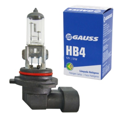 LÂMPADA HB4 FAROL ALTO E BAIXO12V 51W P22D GAUSS - GL35HB4