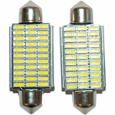 LÂMPADA LED 12V 5W TORPEDO 41MM 33 LEDS 4014 QUALITA WDC0856