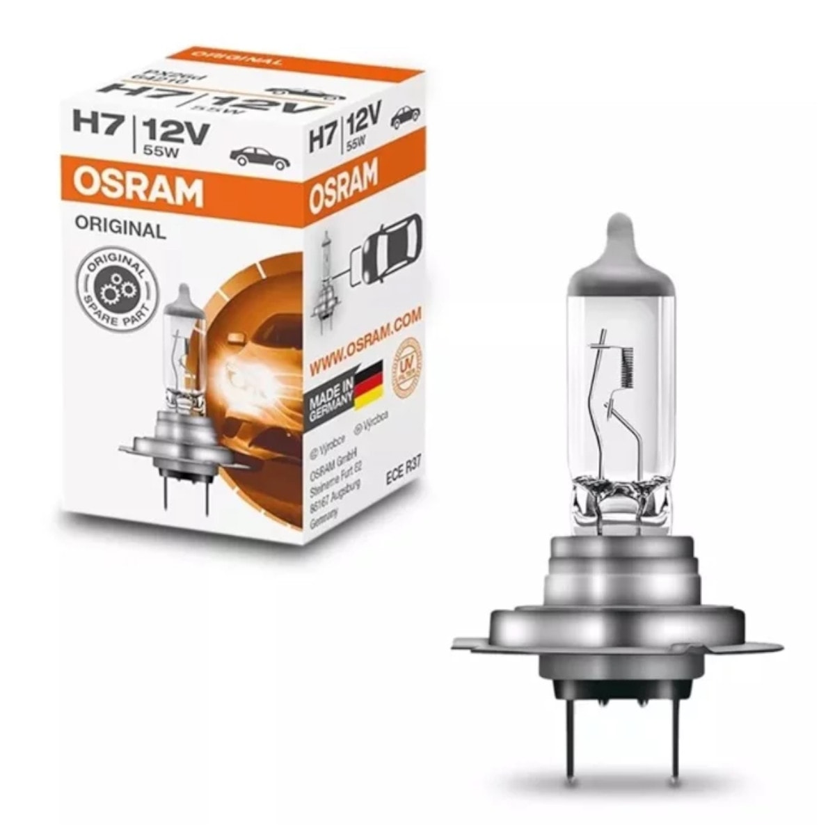 LÂMPADA OSRAM H7 CLASSIC 12V 55W HALOGENA OS64210CLC - WS PARTS