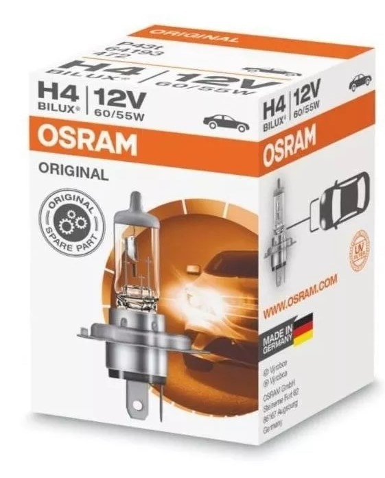 LÂMPADA OSRAM PARA CAMINHÃO ORIGINAL LINE H4 24V 75/70W - OS64196