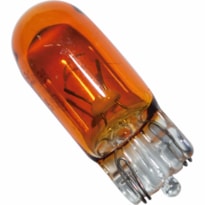 LAMPADA PISCA 5W 12V BASE VIDRO LARANJA 10 UND