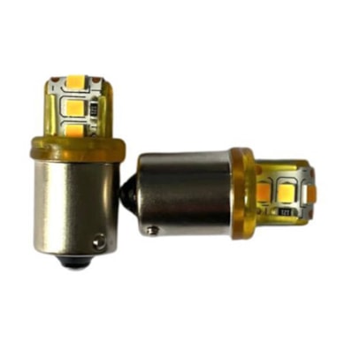 LAMPADA PISCA RÉ 6LED 12V AMARELA - ECOLED - 14004S