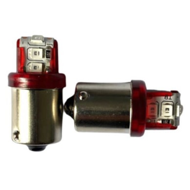 LAMPADA PISCA RE 6LED 24V VERMELHO - ECOLED - 14003S