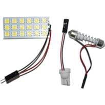 LÂMPADA PLACA TORPEDO BRANCA 18 LEDS 12V 3,5W WDC0867