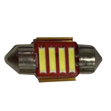 LÂMPADA TORPEDO 36MM 12V 4 SMD NIGHT LED - NL36412