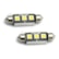 LÂMPADA TORPEDO BRANCA 3 LEDS 42MM 12V SHOCK LIGHT SLL-1242