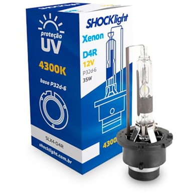 LÂMPADA XENON D4R 4300K 35W 12V 4300K SHOCK LIGHT SLX4-D4R