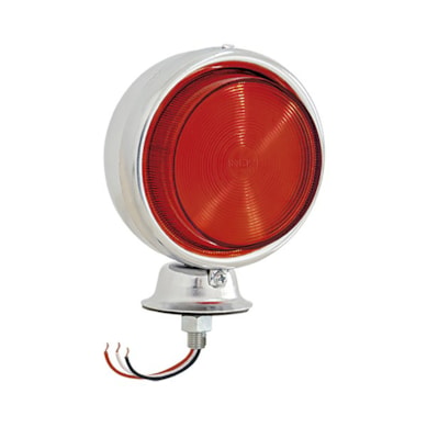 LANTERNA C LED 24V LENTE BOJUDA VERMELHA PRADOLUX IL5022