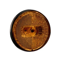 LANTERNA LATERAL C/ REFLETOR E LED 12/24V AMARELO SS2033AM