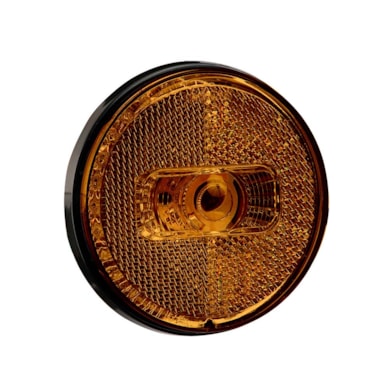 LANTERNA LATERAL C/ REFLETOR E LED 12/24V AMARELO SS2033AM