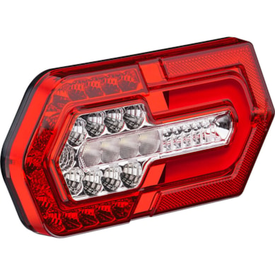 LANTERNA TRASEIRA LED TURN 24V COM GUIA LUZ SINALSUL