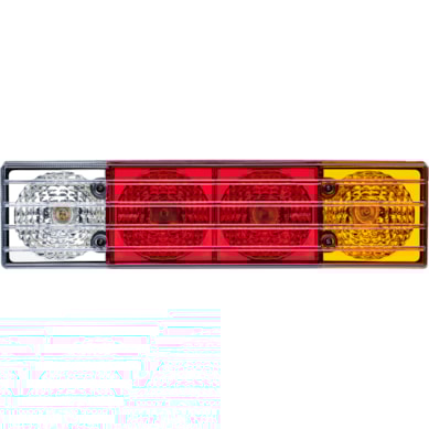 LANTERNA TRASEIRA TRICOLOR LENTE LISA MBB CAMINHÃO - 1077 CV PS