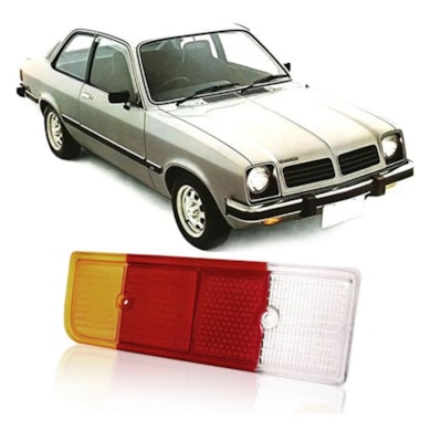 LENTE LANTERNA TRASEIRA CHEVETTE 1974-1979 TRICOLOR DIREITA