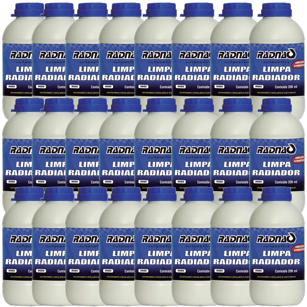LIMPA RADIADOR RADNAQ 9080 UNIVERSAL 200ML KIT 24 UNIDADES - WS PARTS