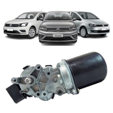MOTOR LIMPADOR VIDRO GOLF POLO GOL FOX 5 CONECTOR 5U0955119