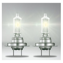 PAR DE LÂMPADA DO FAROL OSRAM - H7 55W 12V 4 VEZES MAIS VIDA UTIL - OS64210ULT