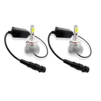 PAR DE LÂMPADA LEDCAR HEADLIGHT + 2 CHICOTES - H27 SLL-10027