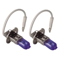 PAR DE LÂMPADAS HALOGENAS SHOCK LIGHT - 12V 55W PK22S H3