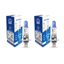 PAR DE LÂMPADAS HALOGENAS SHOCK LIGHT - H1 55W 12V 4300K 