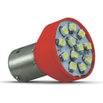 PAR LÂMPADA AUTOPOLI 1 POLO LED LUZ VERMELHA 12V AP350