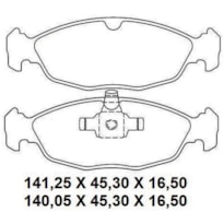 PASTILHA DE FREIO CHEVROLET PRISMA AGILE 2013-2016 NAKATA - NKF 1318P