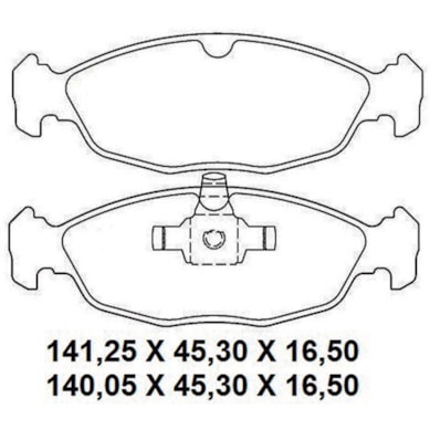 PASTILHA DE FREIO CHEVROLET PRISMA AGILE 2013-2016 NAKATA - NKF 1318P