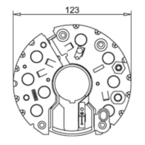 PONTE RETIFICADORA MERCEDES OF 1417 1999-2003 GAUSS - GA1753