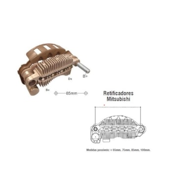 PONTE RETIFICADORA MITSUBISHI L 200 PAJERO 90A IKRO - IK3770