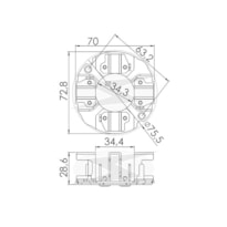 PORTA ESCOVA MOTOR PARTIDA VAN 7.3L UNIFAP UF11464