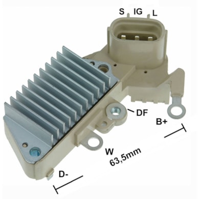 REGULADOR ALTERNADOR GAUSS EQUIVALE 126000-7100 NIPPONDENSO