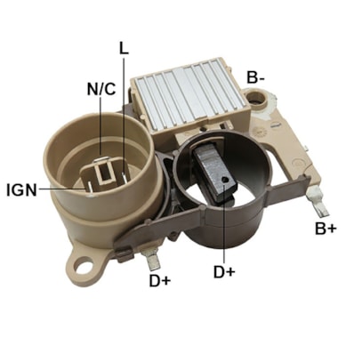 REGULADOR DE VOLTAGEM 16V CIVIC 1.6 1992-1995 GAUSS - GA887