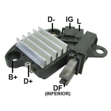 REGULADOR DE VOLTAGEM CHERY QQ QQ3 16V 14V GAUSS - GA603
