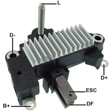 REGULADOR DE VOLTAGEM FORD ESCORT PEUGEOT 405 306 VW GOL 1992-2007 GAUSS - GA595