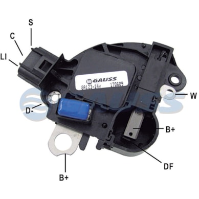 REGULADOR VOLTAGEM 14V FIESTA FOCUS VOLVO C30 V50 GAUSS 